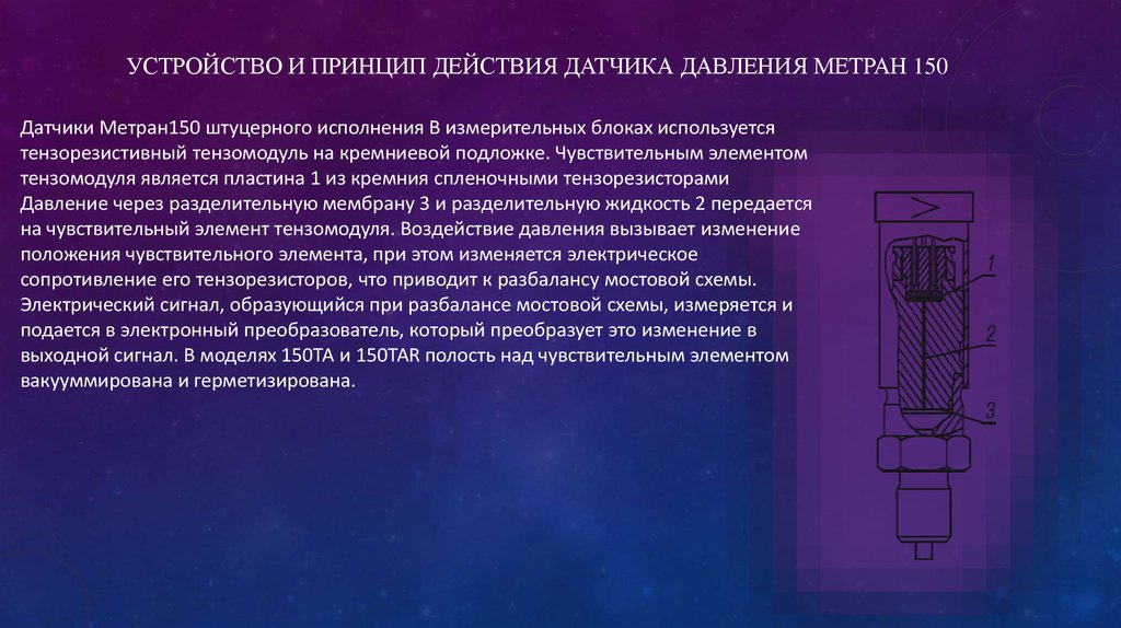 Датчики принцип действия. Датчик Метран принцип работы. Датчик Метран 150 конструкция. Датчик давления Метран 150 принцип действия. Метран - 150 чувствительный элемент.