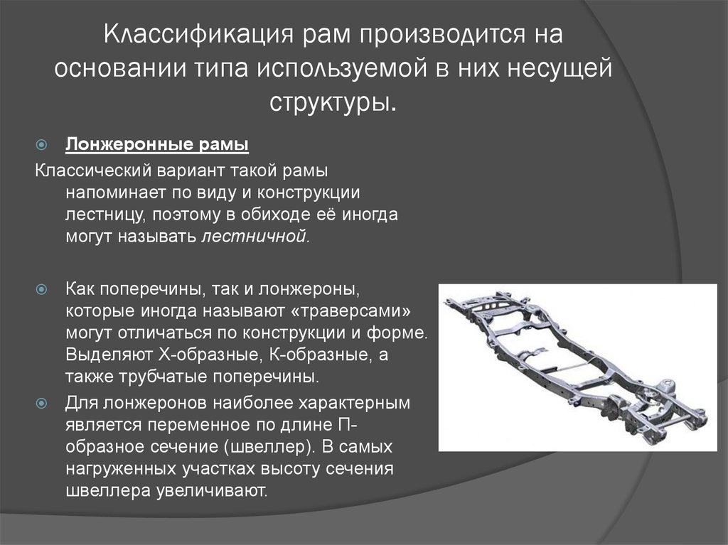 Порядок рам. Рамы классификация. Классификация рам транспортных средств. Рамы и рамные системы презентация. Назначение и классификация рам.