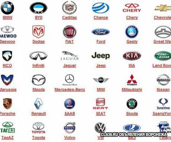 Китайские автомобили логотипы с названиями и фото