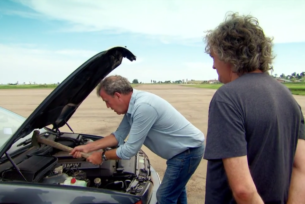 We fixed the car. Jeremy Clarkson Top Gear. Топ Гир БМВ е39.