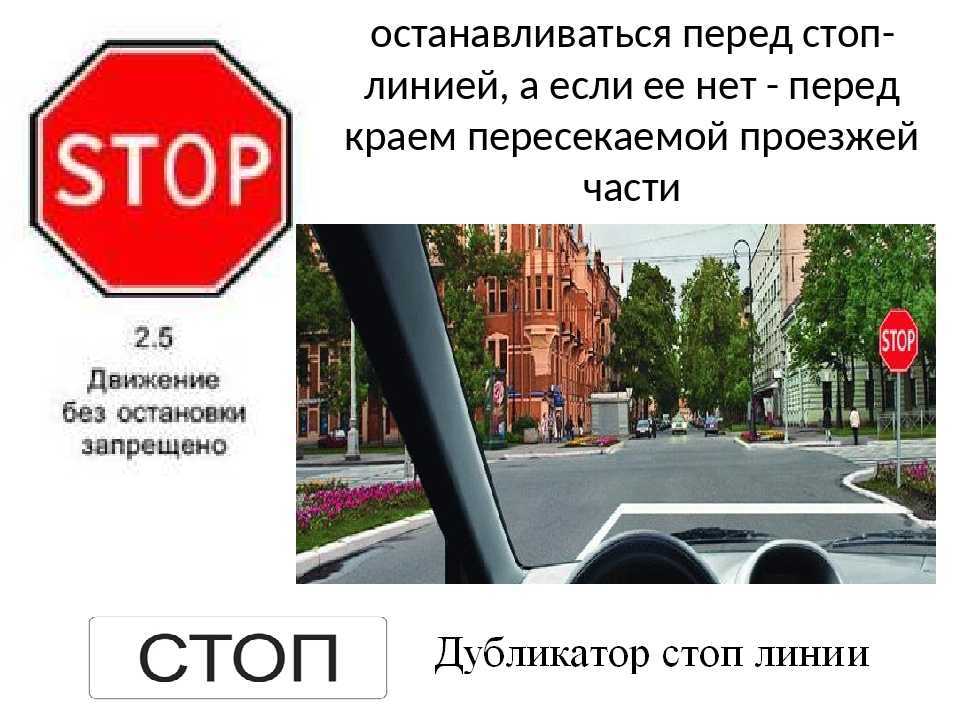 В каком месте вы должны остановиться светофор