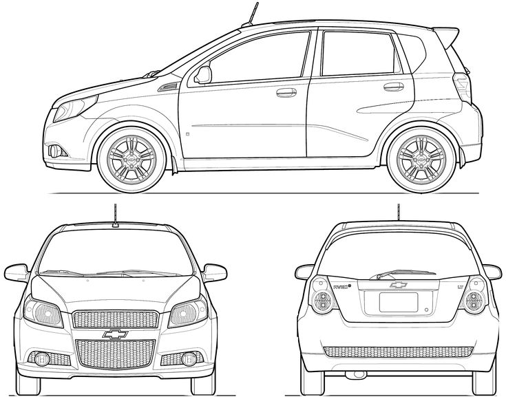 Шевроле авео габаритные размеры