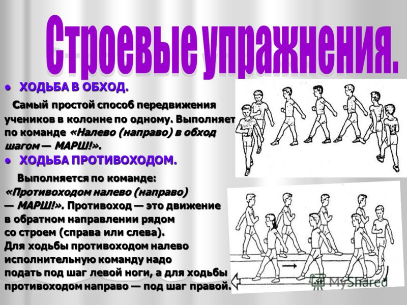 Переход из одного строя в другой. Ходьба в колонне. Ходьба в колонне по одному. Ходьба в обход. Ходьба в колонне упражнения.