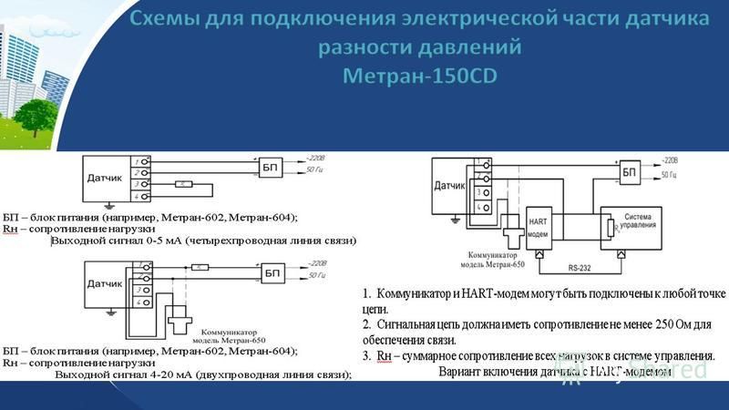 Питание датчика. Датчик давления Метран-150 схема подключения. Датчик Метран 150 схема подключения. Схема электрическая датчика Метран 150. Метран 150 электрическая схема.