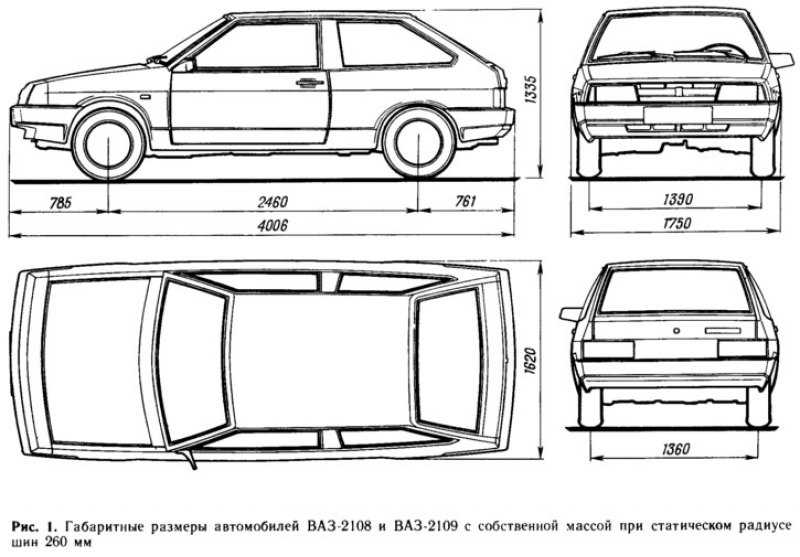 Чертеж кузова ваз 2115 - 89 фото