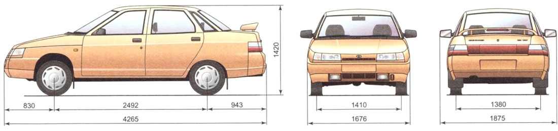 Вес ваз 2110