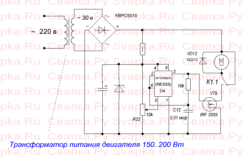 Tyn608 в схеме подачи проволоки