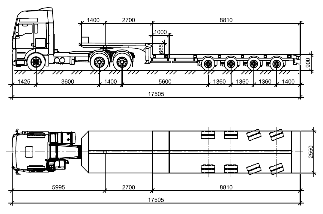 Расстояние между осями колес. Полуприцеп CIMC csq9360tdp трал низкорамный схема. 4-Х осный трал чертеж. Чертеж высокорамного полуприцепа 932311. Трал TSR 4 осный.