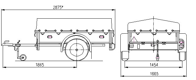 Чертежи легкового прицепа