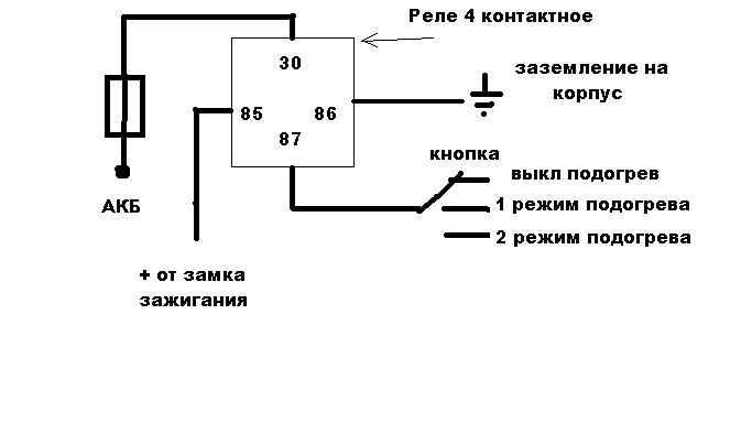 Подогрев сидений нива схема. Реле подогрева сидений 2114. Схема подключения подогрева сидений ВАЗ 2109. Кнопка обогрева сидений схема подключения через реле. Схема подключения обогрева сидений через реле.