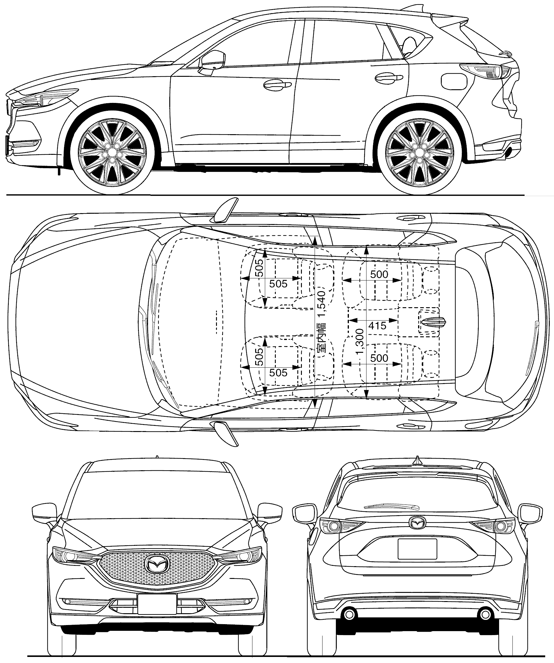 Схема сх5. Габариты салона Мазда СХ-5. Мазда cx5 габариты. Габариты Мазда сх5. Габариты Мазда сх30.