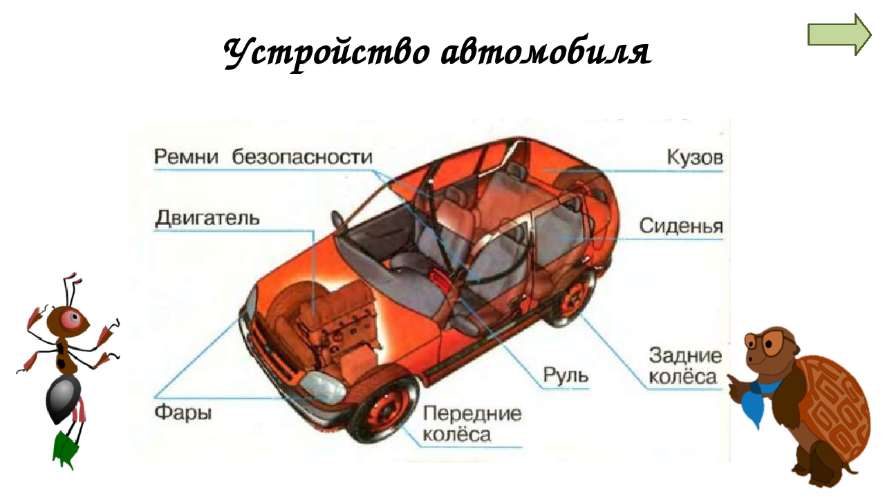 Устройство автомобиля в картинках