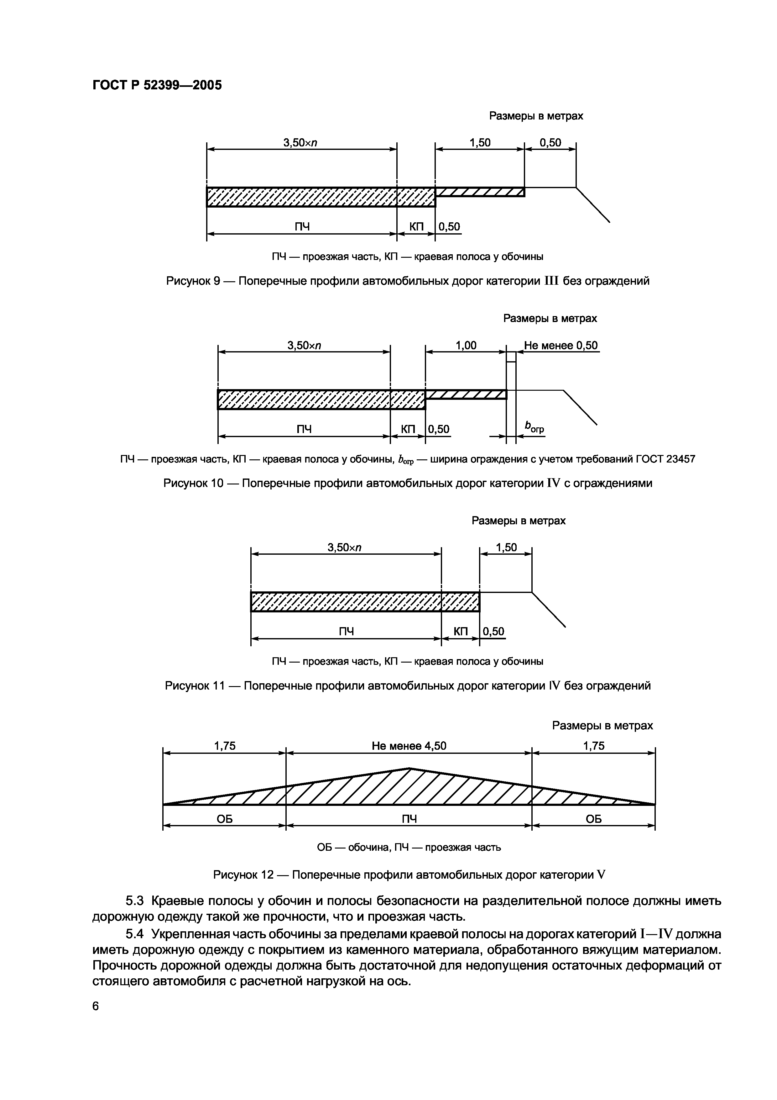 Ширина проезжей части