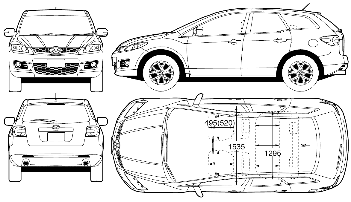 Размер мазда сх 7. Мазда сх7 габариты. Габариты Мазда сх7 2008. Мазда СХ 7 ширина кузова. Габариты автомобиля Mazda CX-7.