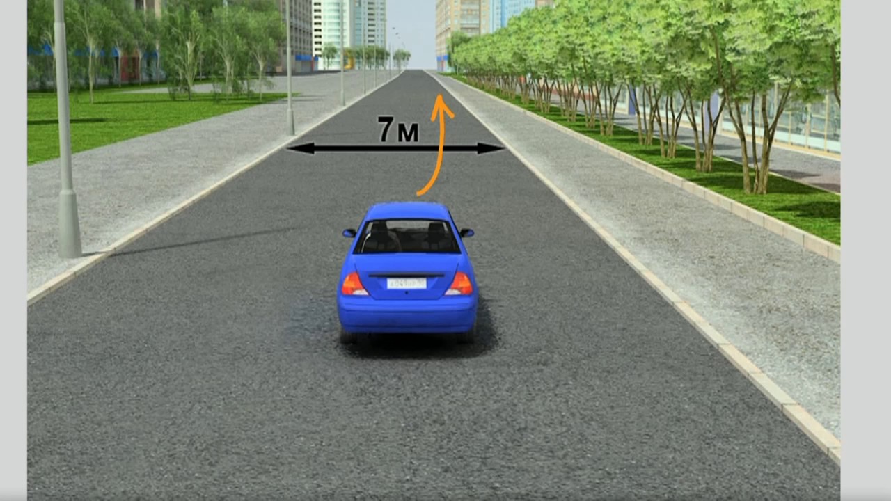 Автомобиль едет по дороге проезжая 27 метров. П.9.1 ПДД РФ. Полосы движения без разметки. Проезжая часть без разметки. Дорога с одной полосой движения.