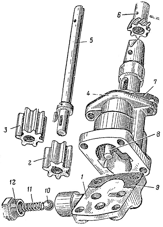 Схема привода масляного насоса. Масляный насос двигателя ГАЗ 53. Масляный насос ГАЗ 53 схема. Чертеж масляный насос ГАЗ 53. Масляный насос ГАЗ 53 устройство.