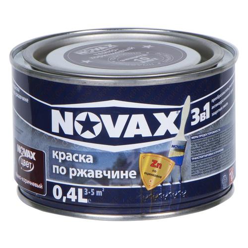 Купить краску по ржавчине в леруа мерлен. Краска по ржавчине Novax. Краска Новакс по ржавчине. Novax краска по металлу и ржавчине. Грунт эмаль Novax.