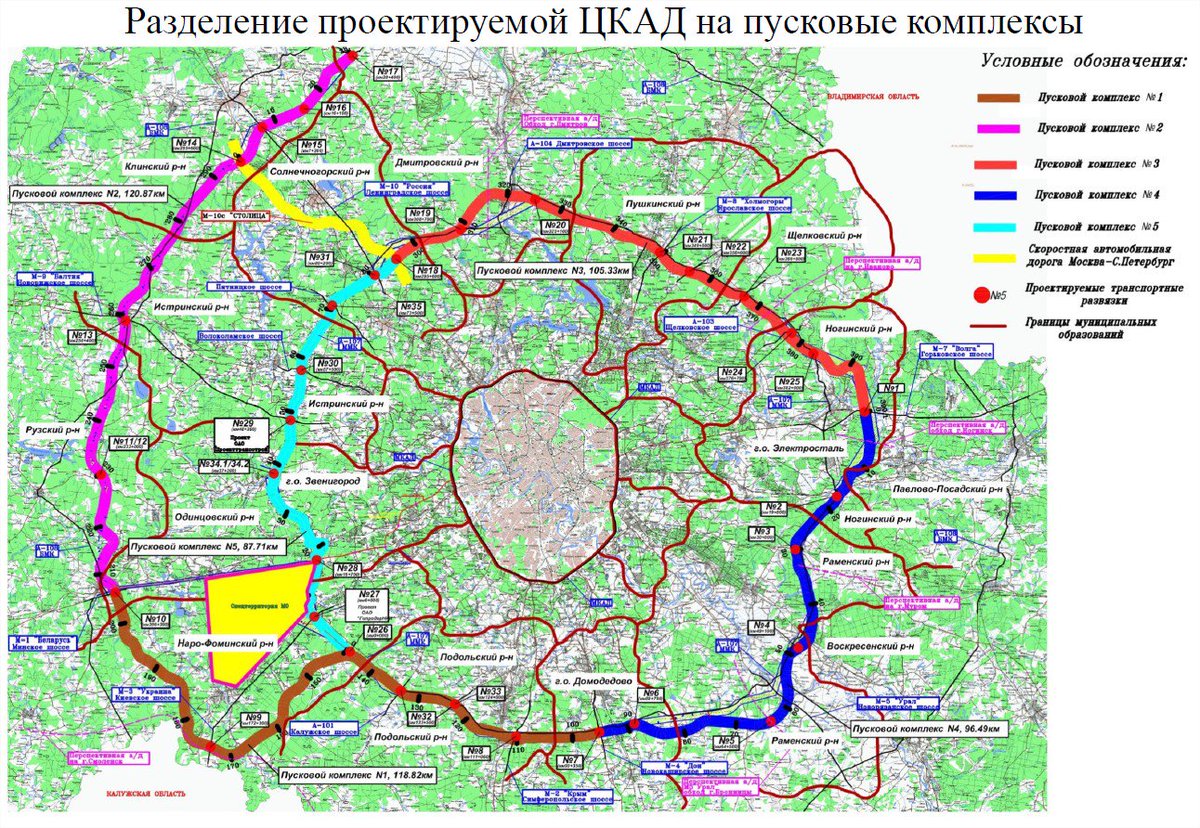 Центральная Кольцевая автомобильная дорога Московской области ЦКАД