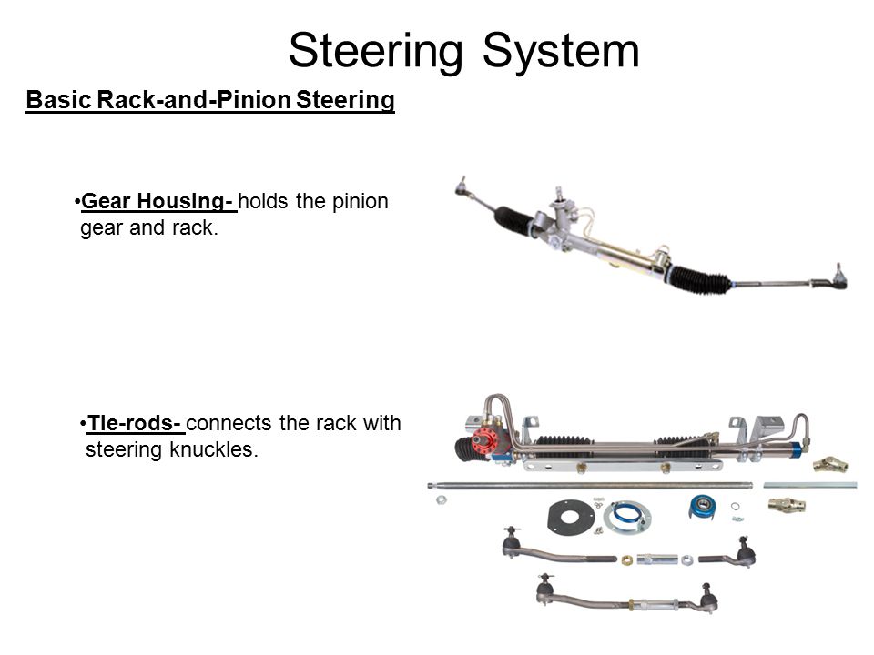 Steering System Basic Rack-and-Pinion Steering