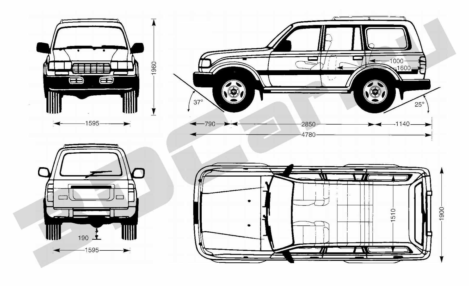 Габариты ленд крузер 100. Габариты Тойота ленд Крузер 80. Ленд Крузер 80 габариты кузова. Тойота лендкоузер 100 габариты. Toyota Land Cruiser 80 чертеж.